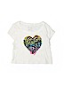 Justice Hearts White Short Sleeve T-Shirt Size 8 - photo 1
