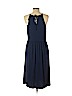 Ann Taylor LOFT Outlet Blue Casual Dress Size L (petite) - photo 2