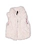 H&M L.O.G.G. 100% Polyester Solid White Faux Fur Vest Size 3 - 4 - photo 1