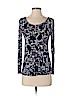 Simply Vera Vera Wang 100% Rayon Blue 3/4 Sleeve Top Size S (petite) - photo 1
