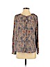 Ann Taylor LOFT Brown Long Sleeve Blouse Size M (petite) - photo 1