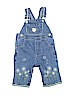 Jeans Wear 100% Cotton Solid Blue Overalls Size 3-6 mo - photo 1
