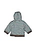 St. Bernard 100% Cotton Stripes Graphic Green Zip Up Hoodie Size 9-12 mo - photo 2