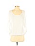 James Perse 100% Viscose White 3/4 Sleeve Blouse Size Sm (1) - photo 1
