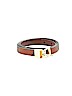MICHAEL Michael Kors 100% Leather Animal Print Burgundy Leather Belt Size L - photo 1