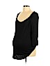 Liz Lange Maternity for Target 100% Rayon Black 3/4 Sleeve Top Size L - photo 1