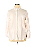 Jane and Delancey 100% Cotton White Long Sleeve Button-Down Shirt Size XL - photo 1