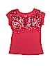 Justice 100% Cotton Red Short Sleeve Top Size 10 - photo 1