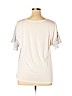 Ann Taylor LOFT Outlet 100% Polyester White Short Sleeve Blouse Size XL - photo 2