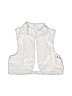 SO 100% Polyester White Faux Fur Vest Size 10 - 12 - photo 1