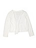 Circo Solid White Cardigan Size 10 - 12 - photo 1