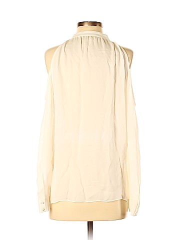Artelier Nicole Miller for A Pea in the Pod Long Sleeve Silk Top (view 2)