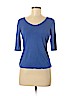 Armani Collezioni Blue 3/4 Sleeve T-Shirt Size 6 - photo 1