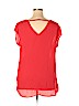 DR2 100% Polyester Red Short Sleeve Blouse Size 1X - photo 2