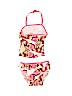 Old Navy Print Pink Two Piece Swimsuit Size 12-18 mo - photo 2