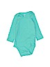 Carter's 100% Cotton Blue Long Sleeve Onesie 6-9 MO / 9 MO - photo 1