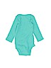 Carter's 100% Cotton Blue Long Sleeve Onesie 6-9 MO / 9 MO - photo 2