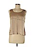 Talbots 100% Silk Tan Sleeveless Silk Top Size 6 (petite) - photo 1