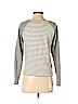 Ann Taylor LOFT 100% Cotton Gray Long Sleeve Top Size XS - photo 2