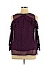 Roz & Ali 100% Polyester Purple 3/4 Sleeve Blouse Size XL (petite) - photo 2
