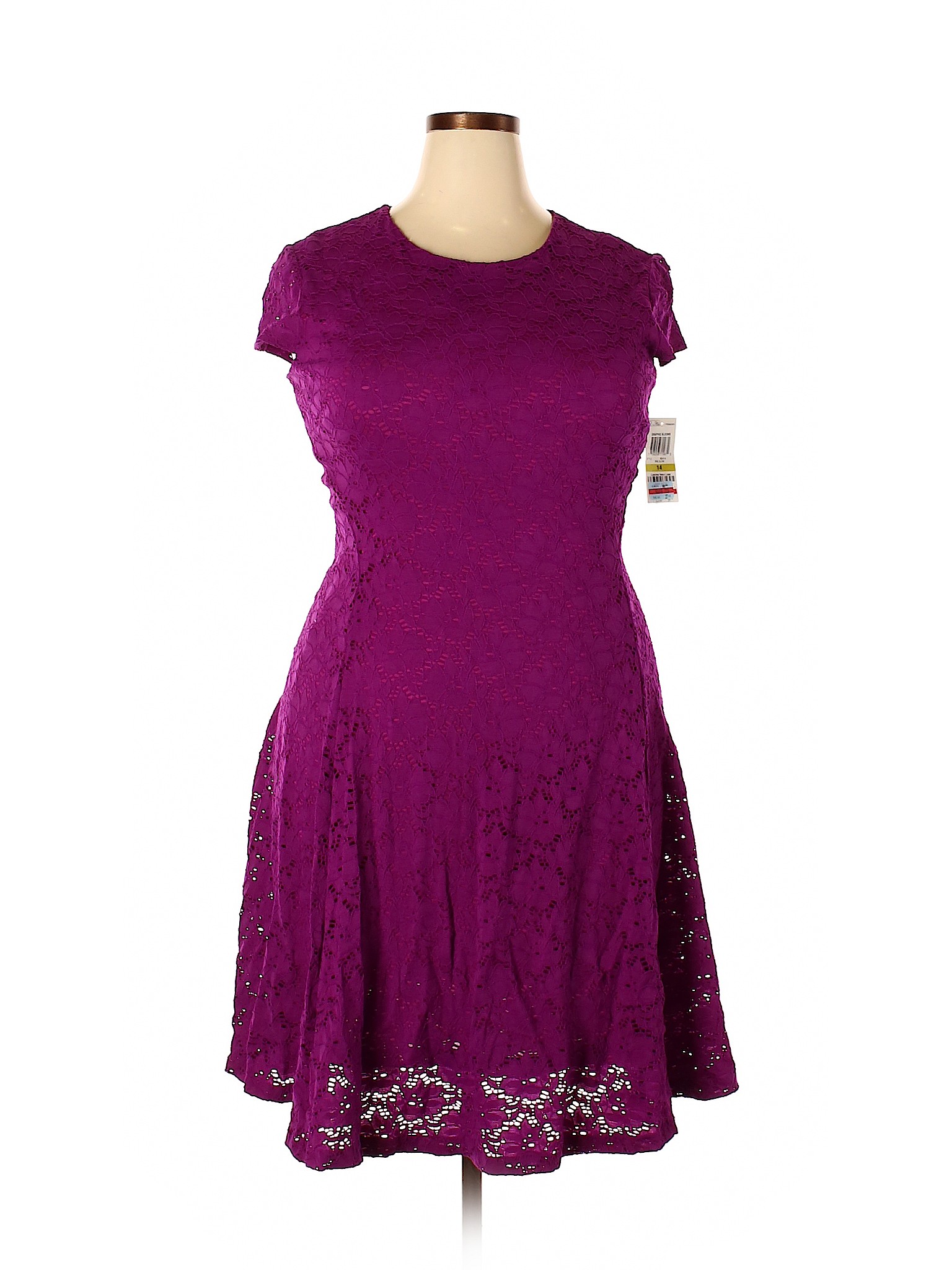 Alfani Solid Purple Casual Dress Size 14 - 63% off | thredUP