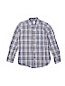 Gap Kids 100% Cotton Plaid White Long Sleeve Button-Down Shirt Size 10 - photo 1