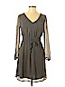 Merona 100% Polyester Gray Casual Dress Size M (petite) - photo 1