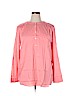 Ann Taylor LOFT Outlet 100% Rayon Pink Long Sleeve Button-Down Shirt Size XL - photo 1