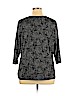 Croft & Barrow 100% Rayon Gray 3/4 Sleeve Blouse Size 2X - photo 2