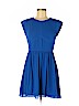 Rebecca Taylor 100% Polyester Blue Casual Dress Size 6 - photo 1