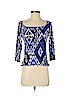 Meredith Matthews Blue 3/4 Sleeve Top Size S (petite) - photo 1