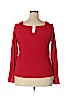 Anthropologie 100% Viscose Red Long Sleeve Top Size 2X - photo 2
