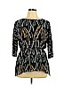 Donna Karan New York 100% Polyester Black 3/4 Sleeve Blouse Size L - photo 1