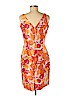 Bob Mackie 100% Silk Orange Casual Dress Size 8 (petite) - photo 2