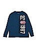 P.S. From Aeropostale 100% Cotton Graphic Blue Long Sleeve T-Shirt Size 12 - photo 1