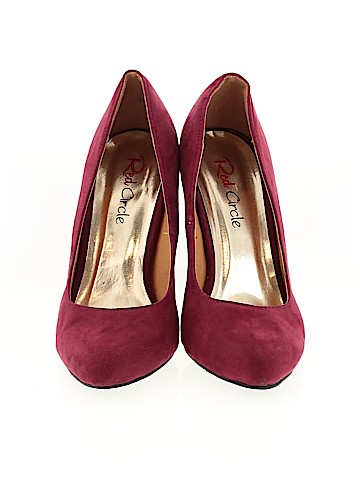 Red Circle Heels (view 2)