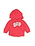 Baby Gap Outlet 100% Cotton Graphic Red Zip Up Hoodie Size 3-6 mo - photo 1
