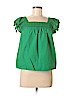 J.Crew 100% Cotton Green Short Sleeve Blouse Size 0 (petite) - photo 1