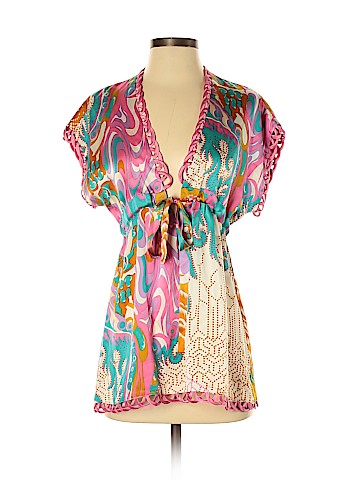 Alice & Trixie Short Sleeve Silk Top (view 1)