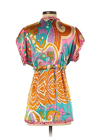 Alice & Trixie Short Sleeve Silk Top (view 2)