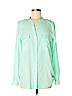 Calvin Klein Teal Long Sleeve Blouse Size M - photo 1