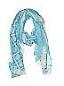 Two's Company 100% Polyester Print Blue Scarf One size - photo 1