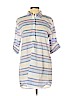 J. Crew Factory Store 100% Cotton Blue Casual Dress Size L - photo 1