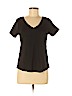 J.jill 100% Cotton Black Short Sleeve T-Shirt Size M (petite) - photo 1