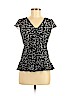 INC International Concepts 100% Nylon Black Short Sleeve Top Size P (petite) - photo 1