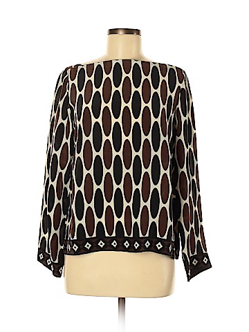 MICHAEL Michael Kors Long Sleeve Silk Top (view 1)