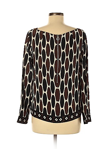 MICHAEL Michael Kors Long Sleeve Silk Top (view 2)