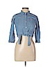 Rails Blue 3/4 Sleeve Button-Down Shirt Size 12 - photo 1
