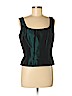 Doncaster 100% Silk Green Sleeveless Silk Top Size 8 - photo 1