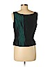 Doncaster 100% Silk Green Sleeveless Silk Top Size 8 - photo 2